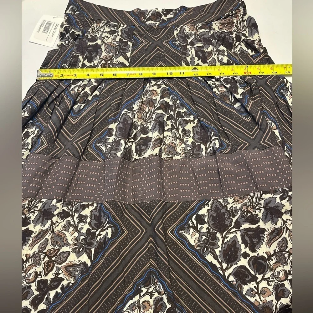 Free People Printed Paradise Skirt, size 10, lightweight and stylish for fall. - Picture 10 of 11
